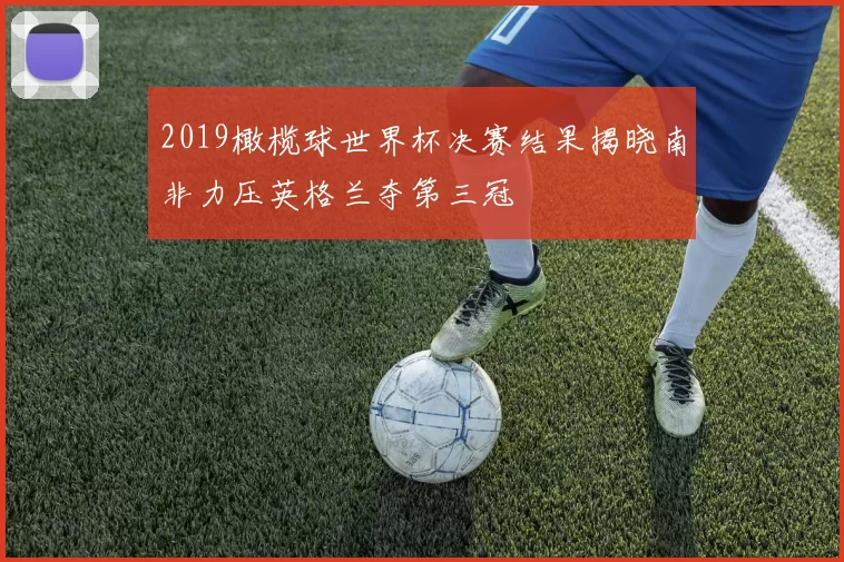 2019橄榄球世界杯决赛结果揭晓南非力压英格兰夺第三冠
